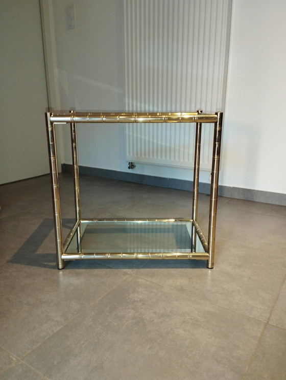 Image 1 of Maison Lancel - Beistelltisch - Konsole - Servierwagen - Couchtisch - Zweifarbig