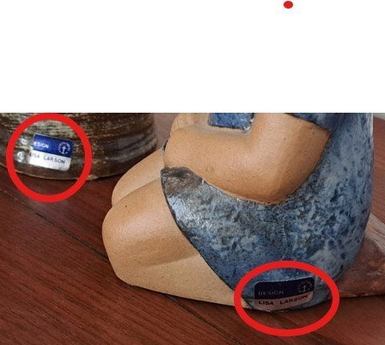 Image 1 of Keramik-Figuren Lisa Larson 1977