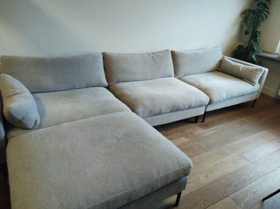 Image 1 of 4,5-Sitzer Zuiver Summer Latte Sofa und Hocker