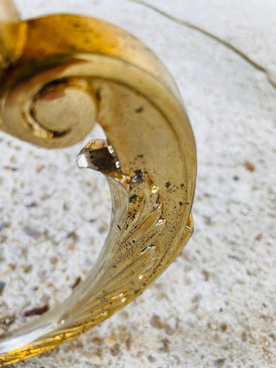 Image 1 of Vintage, Stehlampe mit vergoldetem Messingdekor, 1960S