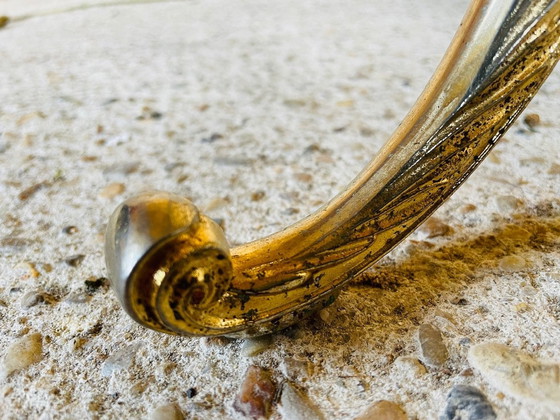 Image 1 of Vintage, Stehlampe mit vergoldetem Messingdekor, 1960S