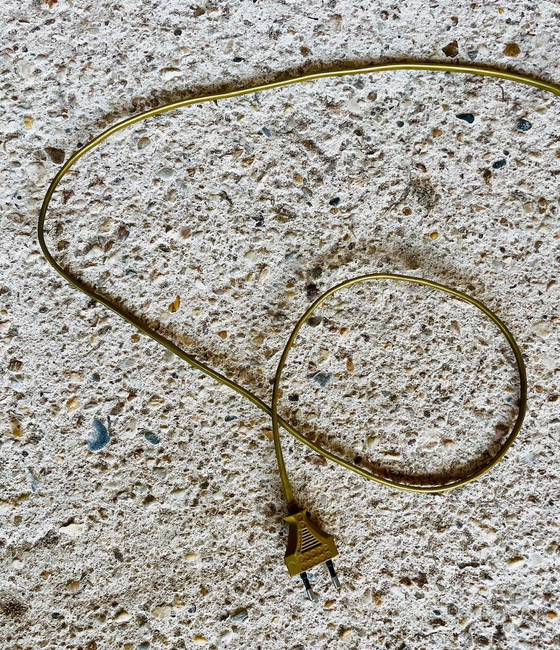 Image 1 of Vintage, Stehlampe mit vergoldetem Messingdekor, 1960S