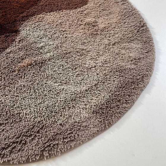 Image 1 of Psychedelischer mehrfarbiger Polyacryl-Wollteppich von Desso, Niederlande 1970er Jahre