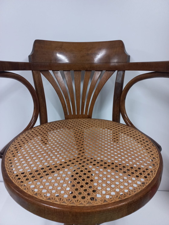 Image 1 of Gurtband Bürostuhl Thonet Stil Bugholz/verstellbare Höhe
