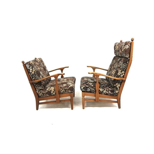 Paar Vintage-Sessel aus Kiefer von Göperts Möbler, Schweden 1960