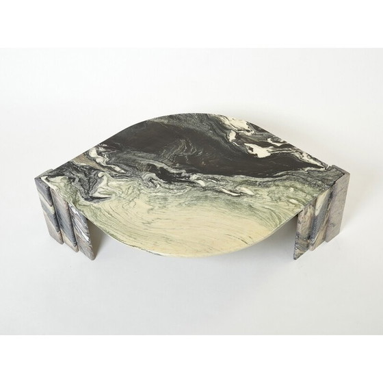 Image 1 of Couchtisch aus sizilianischem Marmor, Frankreich 1970er Jahre