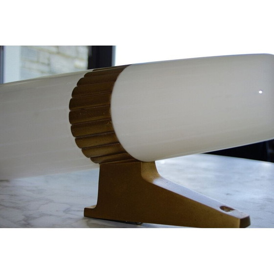 Image 1 of Klassische Wandlampe aus Glas und Metall, 1960