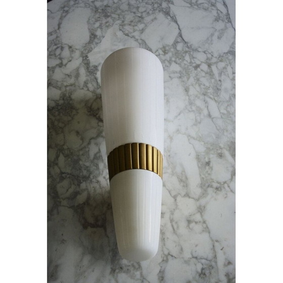 Image 1 of Klassische Wandlampe aus Glas und Metall, 1960