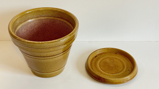 Image 1 of Topf und Untertasse Töpferei Clarous Frankreich