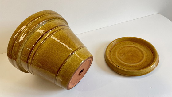 Image 1 of Topf und Untertasse Töpferei Clarous Frankreich