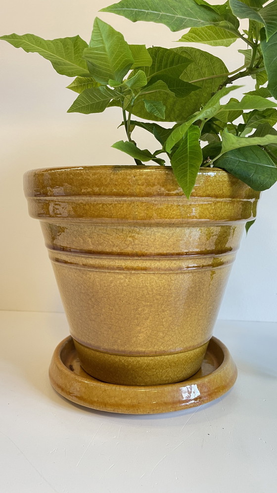 Image 1 of Topf und Untertasse Töpferei Clarous Frankreich