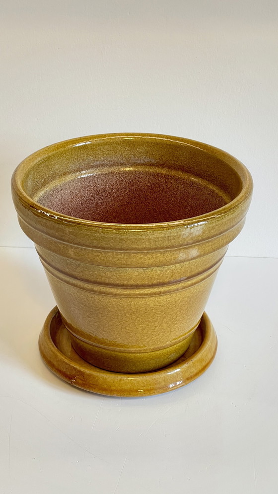 Image 1 of Topf und Untertasse Töpferei Clarous Frankreich