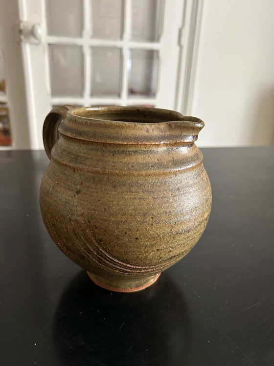 Image 1 of Krug Aus Sandstein Signiert Jg