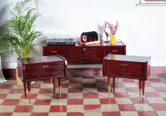 Image 1 of 2x Nachttisch aus der Mid century