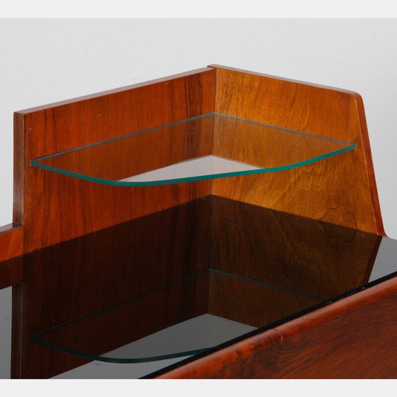 Image 1 of 2-stöckiger Schreibtisch aus Holz und Glas, 1960