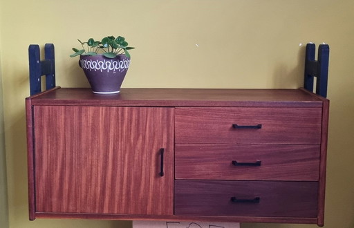 Simpla Lux Wandschrank 1960er Jahre