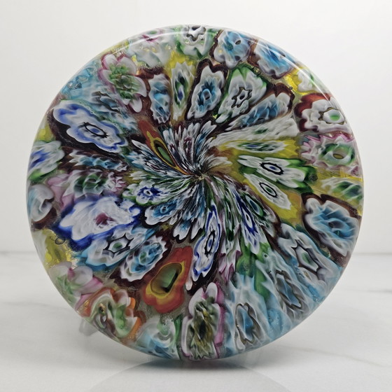 Image 1 of Fratelli Toso "Millefiore" Tischlampe aus Muranoglas, Italien 1950'S