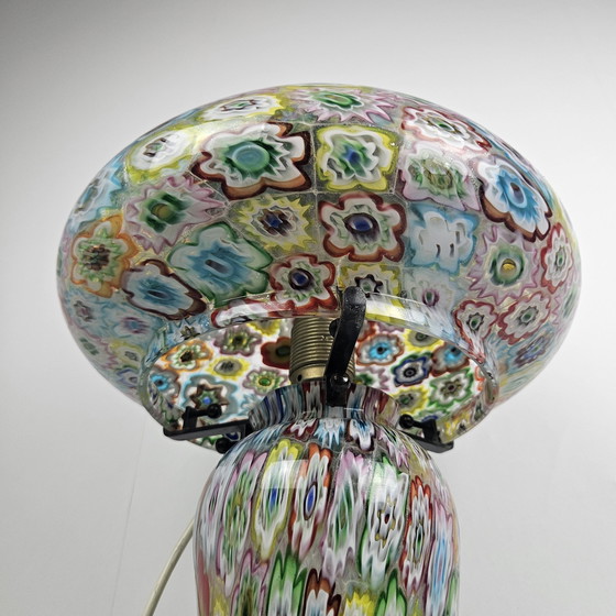 Image 1 of Fratelli Toso "Millefiore" Tischlampe aus Muranoglas, Italien 1950'S