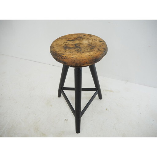 Vintage-Holzhocker, 1930er Jahre