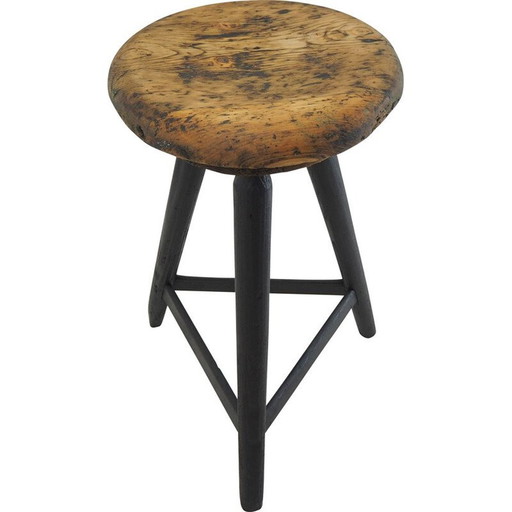 Vintage-Holzhocker, 1930er Jahre