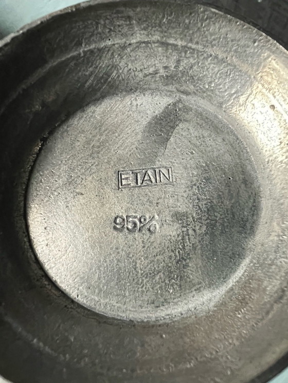 Image 1 of 2 geprägte Zinnkrüge Fein Zinn