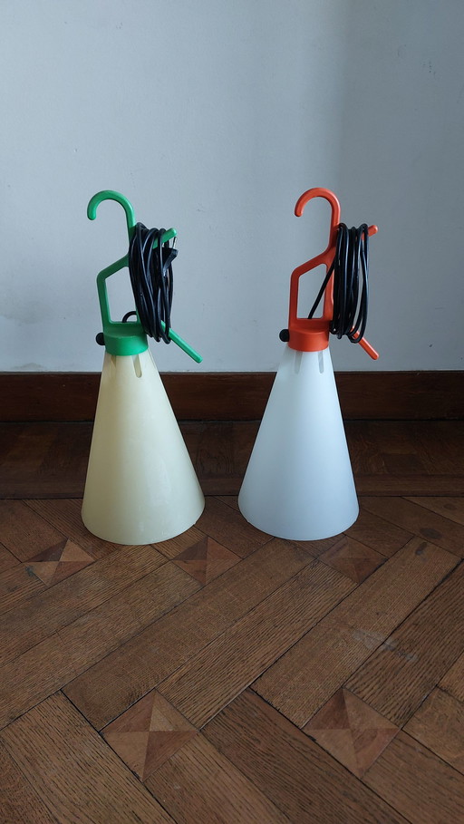 Flos Lampe Mayday Orange und Grün