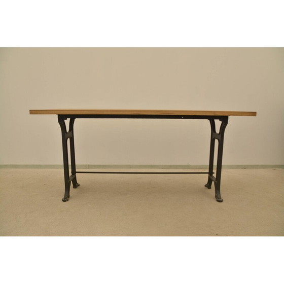 Image 1 of Industrielle Werkbank im Vintage-Stil aus Eichenholz und Eisen