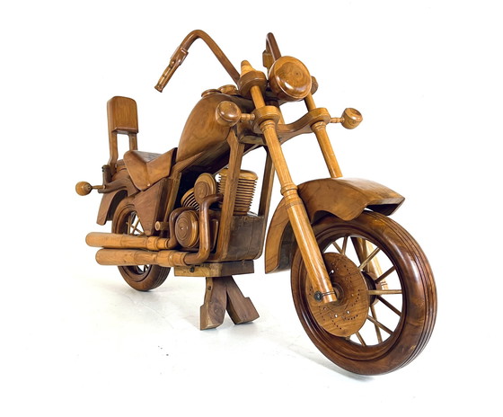 Image 1 of Massiv 1:1 Teakholz Harley Davidson '70