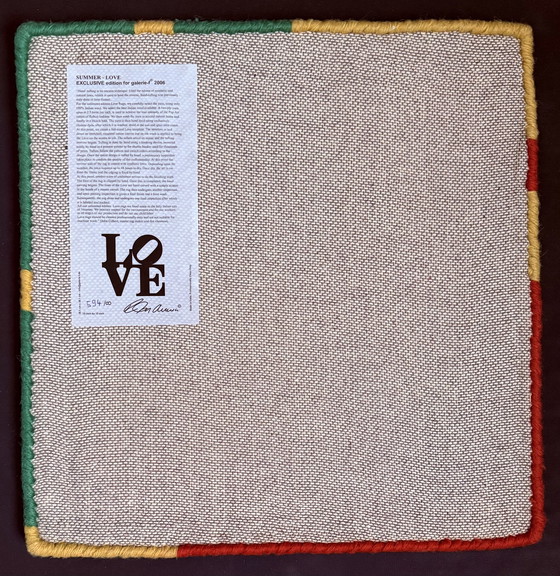 Image 1 of Robert Indiana: "Sommerliebe". Teppichboden.