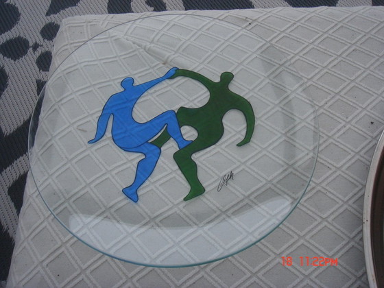 Image 1 of Corry Ammerlaan Glasschale. Teamgeist