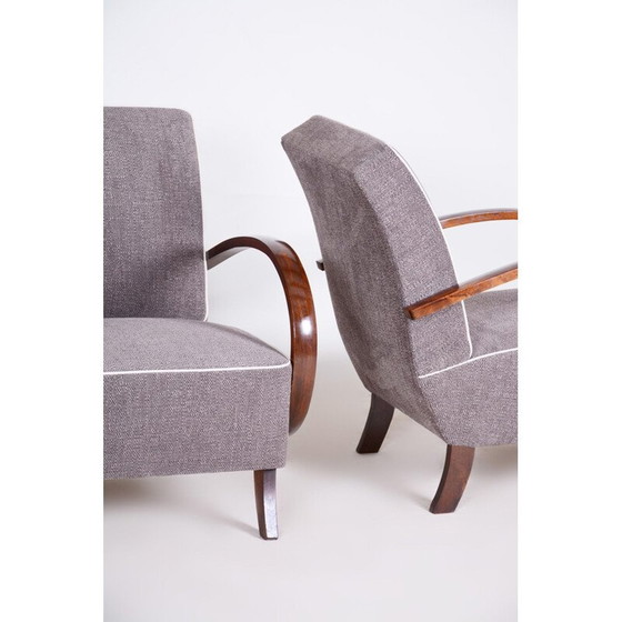 Image 1 of Paar graue Art-Déco-Sessel, 1930er Jahre