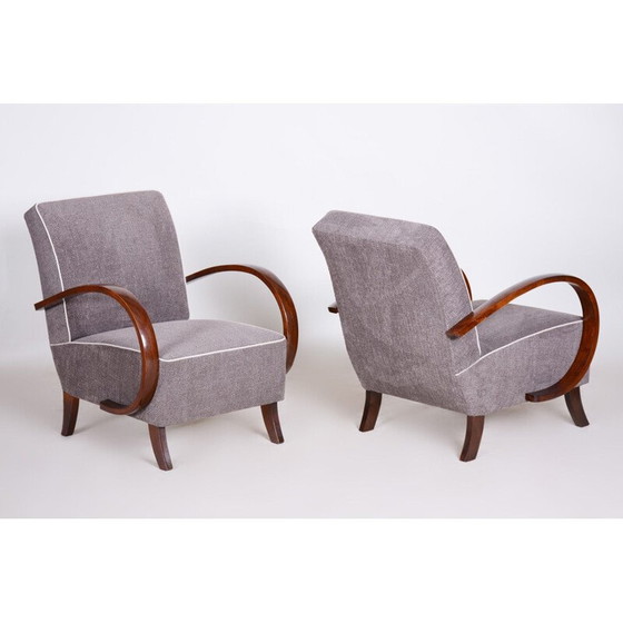 Image 1 of Paar graue Art-Déco-Sessel, 1930er Jahre