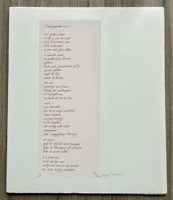 Image 1 of Jenny Fleur 12 Poetische Siebdrucke