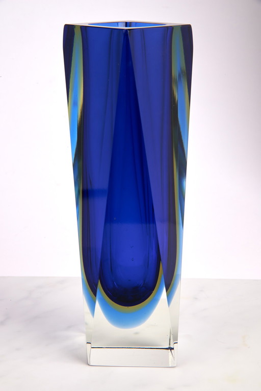 Facettierte Glas Vase