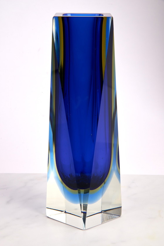 Image 1 of Facettierte Glas Vase