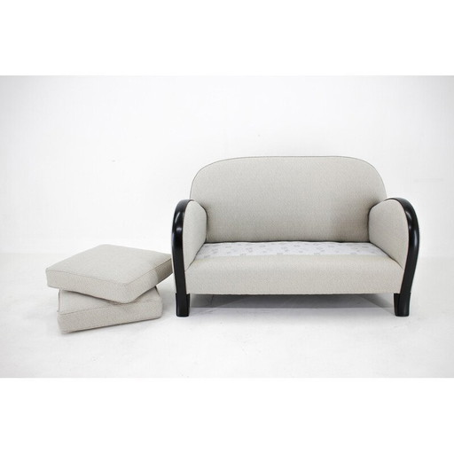 Vintage-Sofa aus synthetischem Stoff, Italien 1940