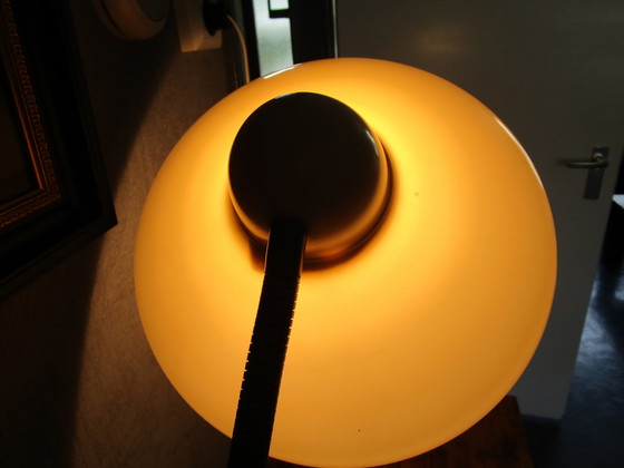 Image 1 of Schöne frühe Schreibtischlampe, mit Stempelkasten.