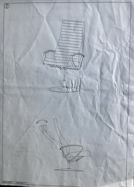 Image 1 of BoConcept Wing Drehsessel mit Fußhocker