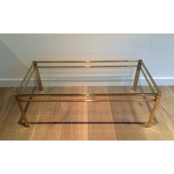 Image 1 of Vintage Couchtisch aus Messing für Broncz, 1970