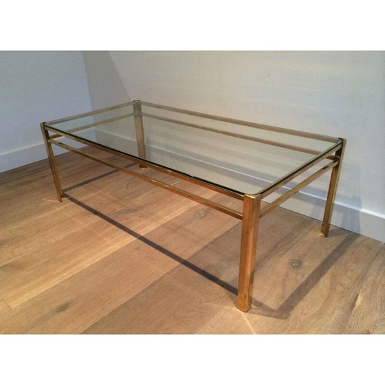 Image 1 of Vintage Couchtisch aus Messing für Broncz, 1970