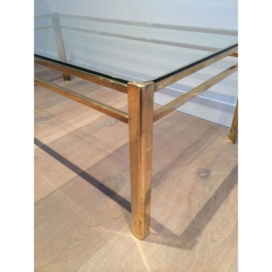 Image 1 of Vintage Couchtisch aus Messing für Broncz, 1970