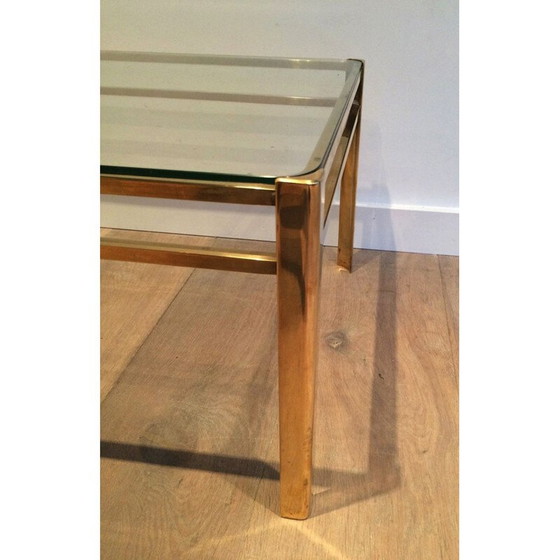 Image 1 of Vintage Couchtisch aus Messing für Broncz, 1970