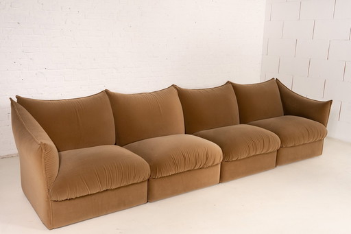 Modulares Sofa aus Samt von Ipe Bologna