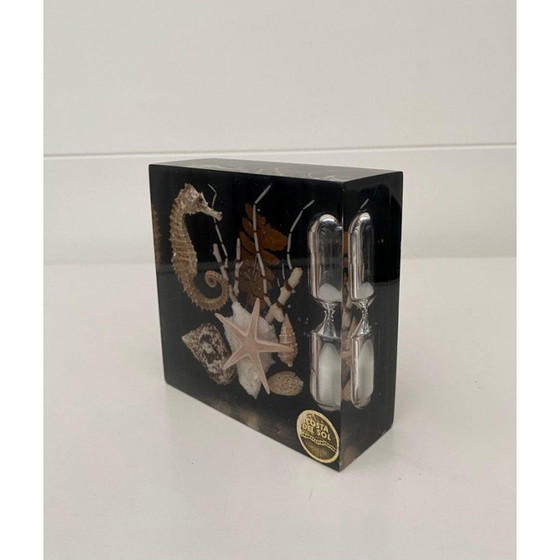 Image 1 of Vintage Nautical Harz Sanduhr und Briefbeschwerer