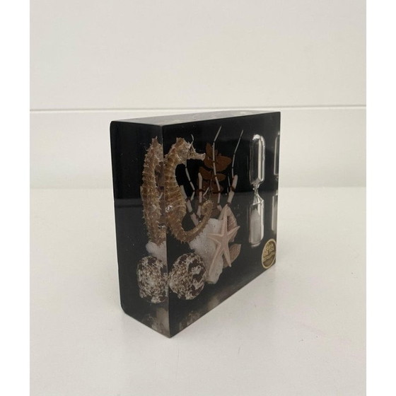 Image 1 of Vintage Nautical Harz Sanduhr und Briefbeschwerer