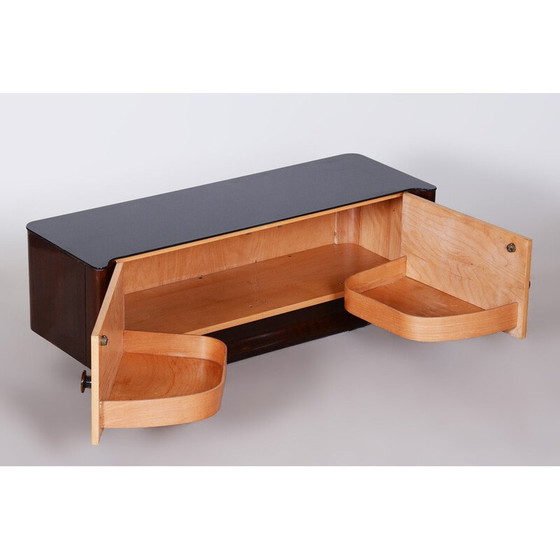 Image 1 of ArtDeco Schrank mit Schachbrettmuster von Jindrich Halabala, Tschechoslowakei 1940er Jahre