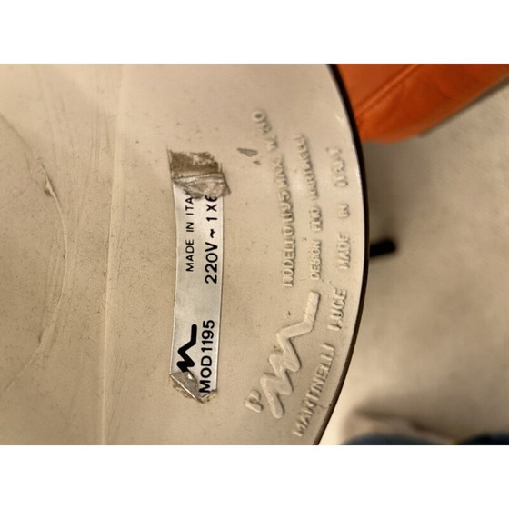 Image 1 of Goldfarbene Messing-Wandleuchte von Martinelli, 1970