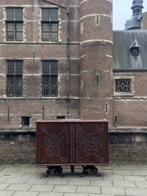 Image 1 of Kongolesisches Schnitzkabinett, 1950er Jahre