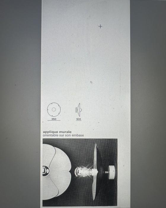 Image 1 of Paar Wandleuchten Fleur D'Olivier Mourgue