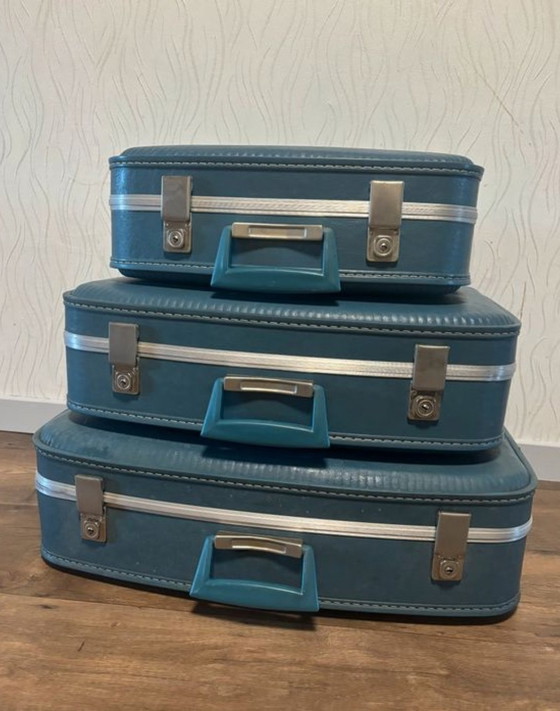 Image 1 of Air France Koffer Trio Vintage 70er Jahre